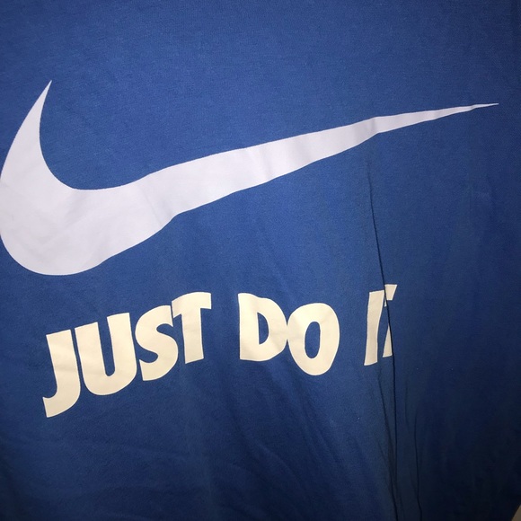 Mens blue Nike just do it T-shirt - Picture 3 of 4